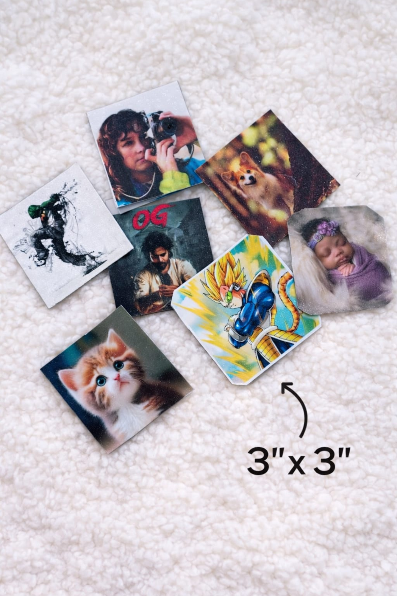 3x3 Flexible photo Fridge Magnet-Personalized Gift