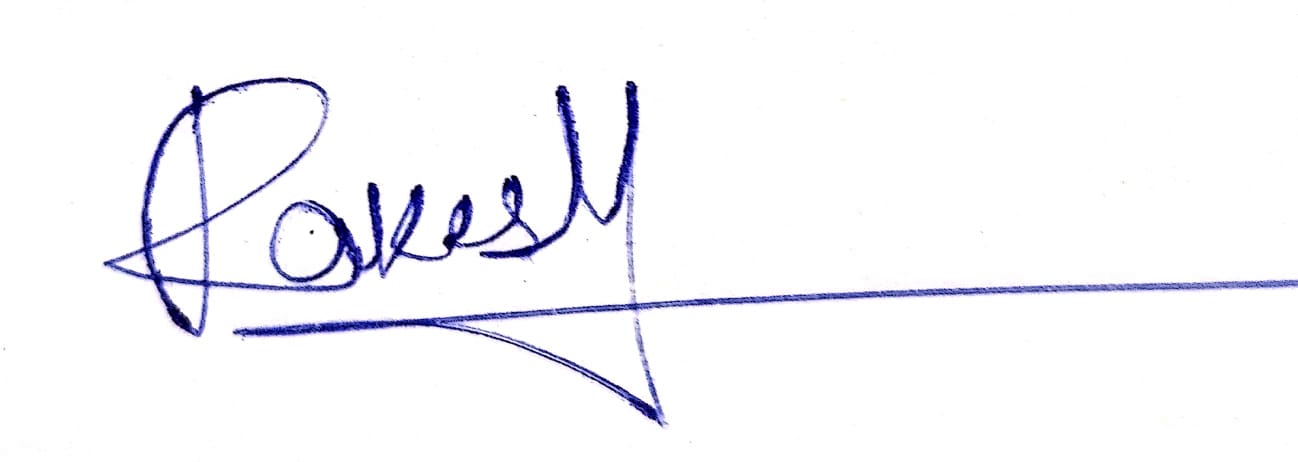 Founder Rakesh Signature | DRRClick Shop Personalized Gifts